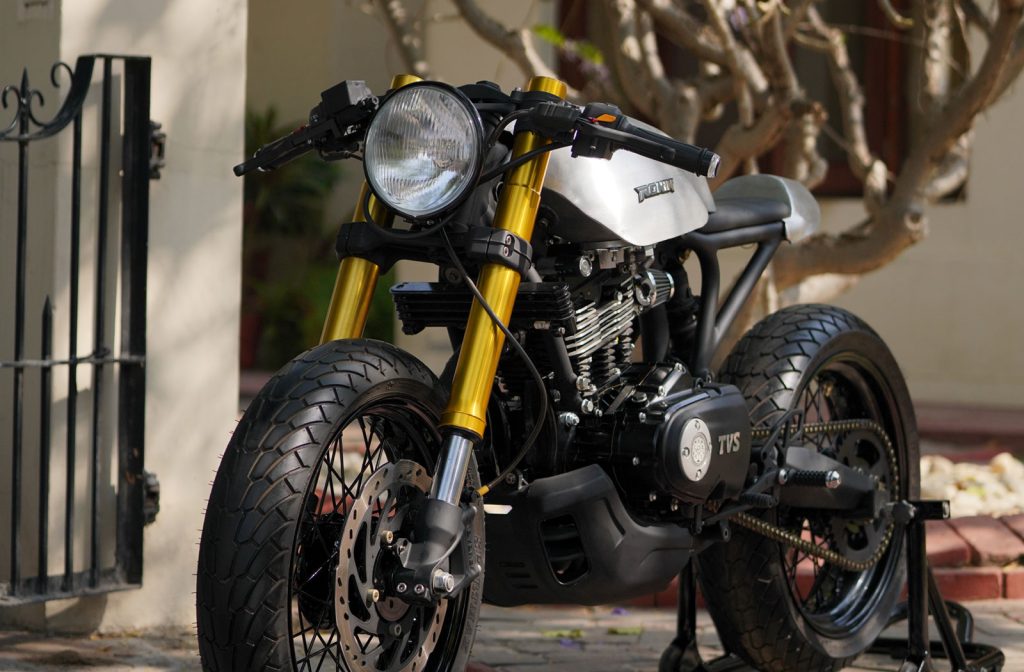 Wakizashi Rajputana Customs Tvs Ronin Cafe Racer Return Of The Cafe