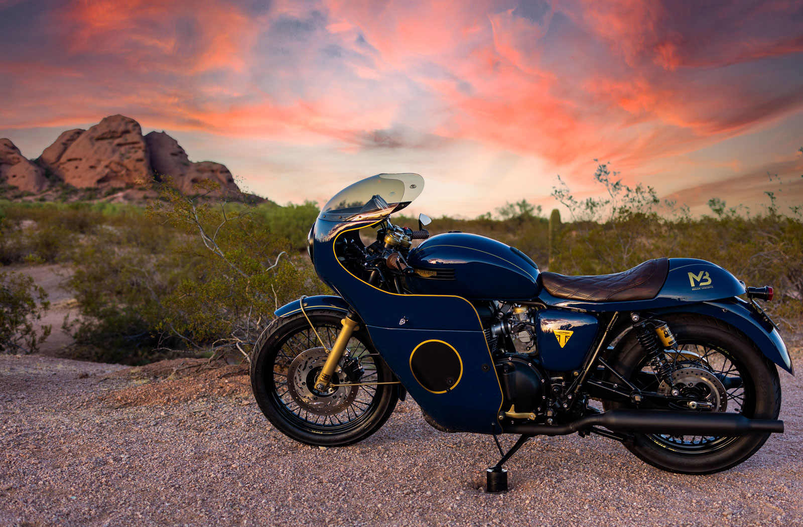 Marc Triumph Bonneville T100 cafe racer