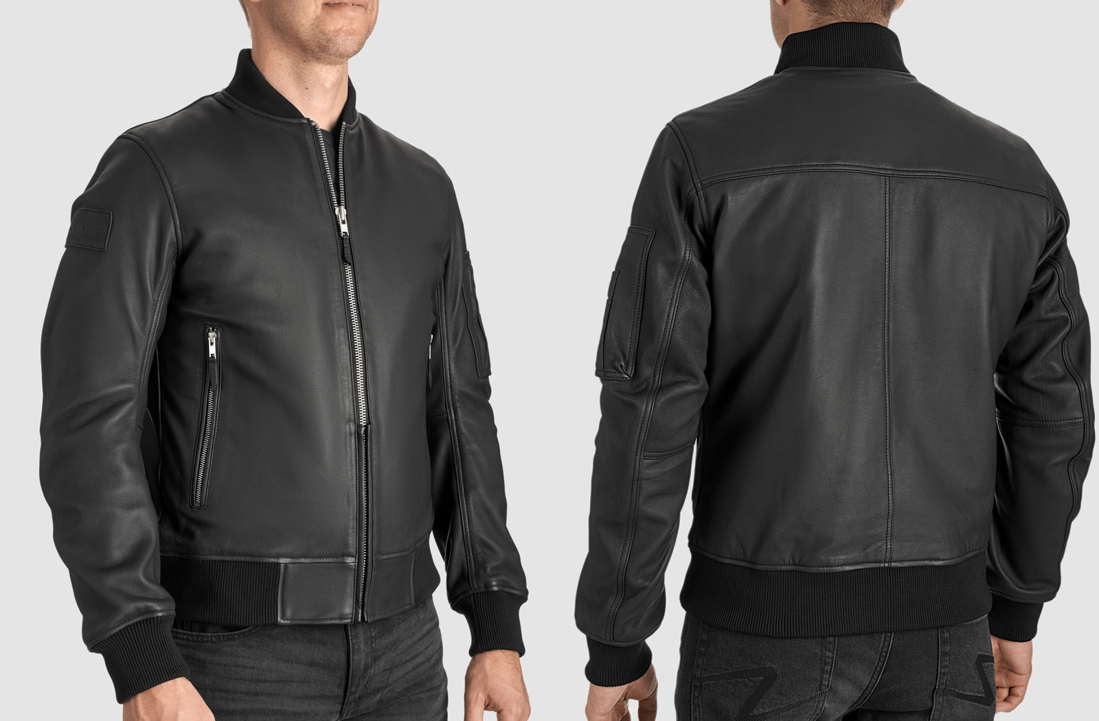 Pando Moto Falcon Aviator leather motorcycle jacket